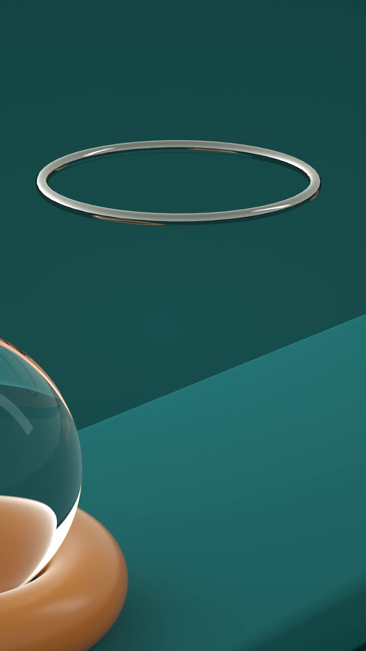 3D Liquid Sphere Infinite Loop Animation