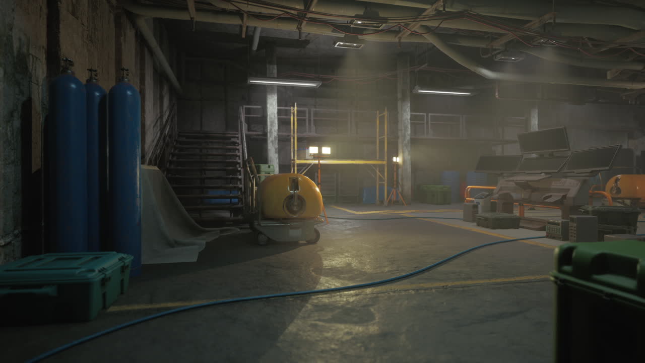 garaje industrial vacío