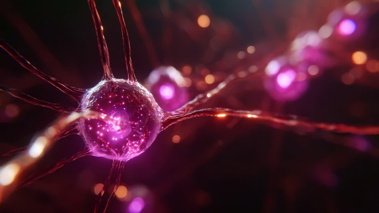 Exploring the Mysteries of Neurons: A Close-Up Perspective of Intricate Connections and Vibrant Synapses in the Nervous System's Complex Network