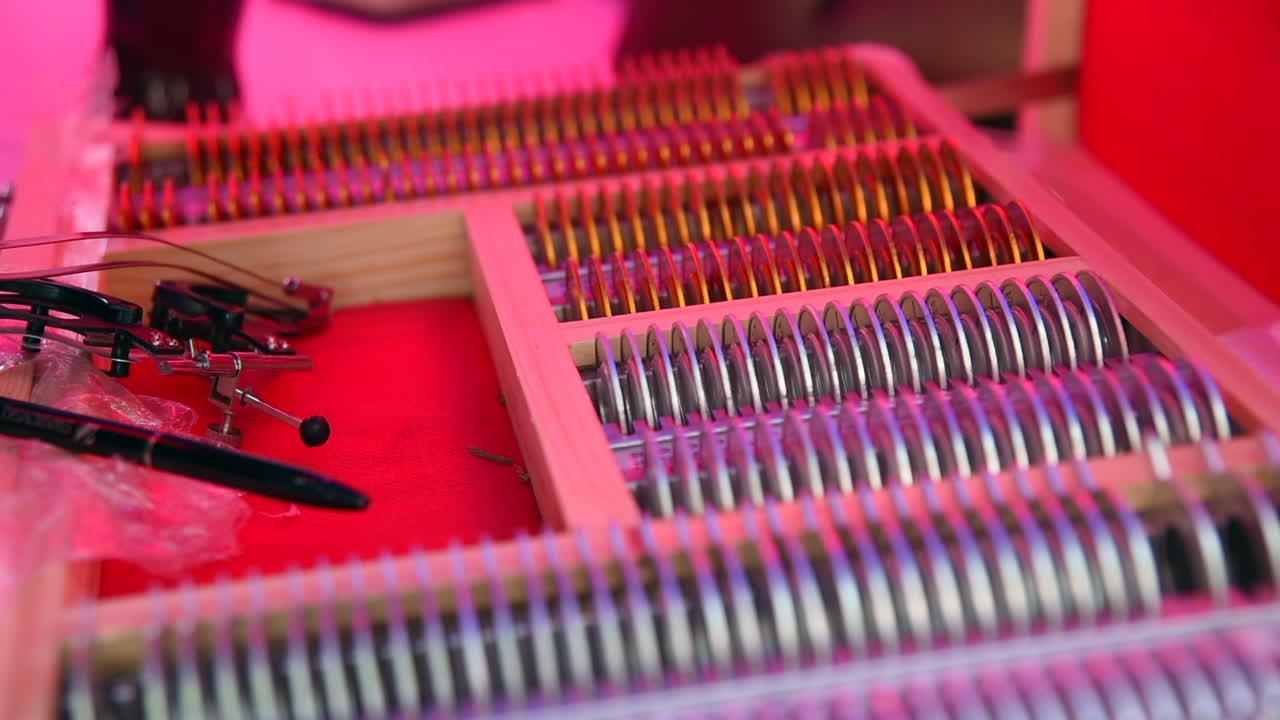 Optometrist Performing an Eye Exam with Trial Lenses
