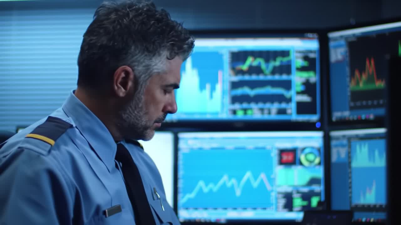 Business Analyst reviewing Financial Data