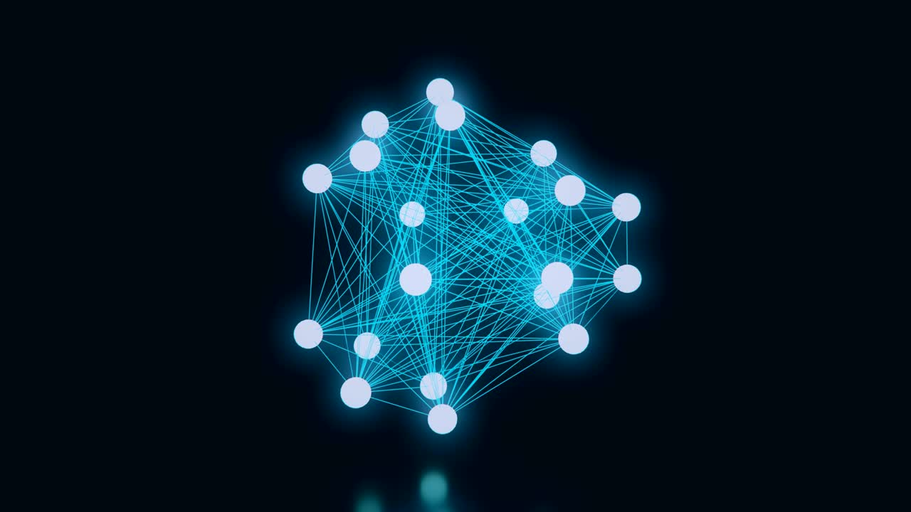 red abstracta ondulando en un bucle sin costuras.