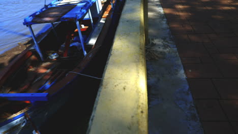 Looking-at-a-boat-off-the-water-in-Krabi