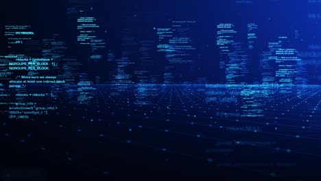 4k programming code abstract technology background footage - loopable