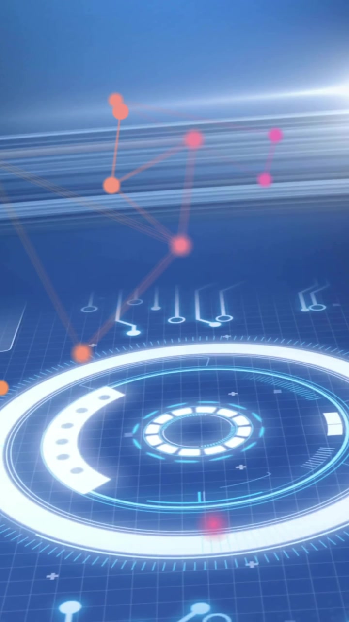 Animation of scope scanning and data processing over screens