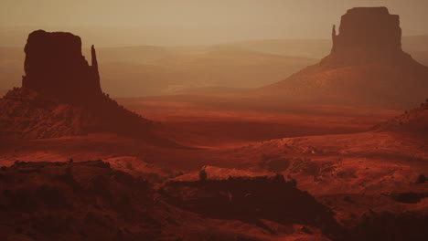 monument valley landscape at sunset