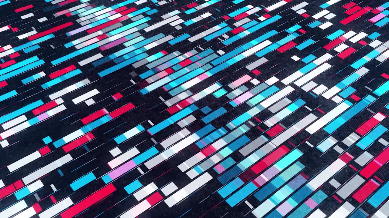 las rayas se separan en el centro. animación. hermoso fondo de tiras deslizantes que se mueven en diferentes direcciones. las rayas coloridas se separan por un bucle