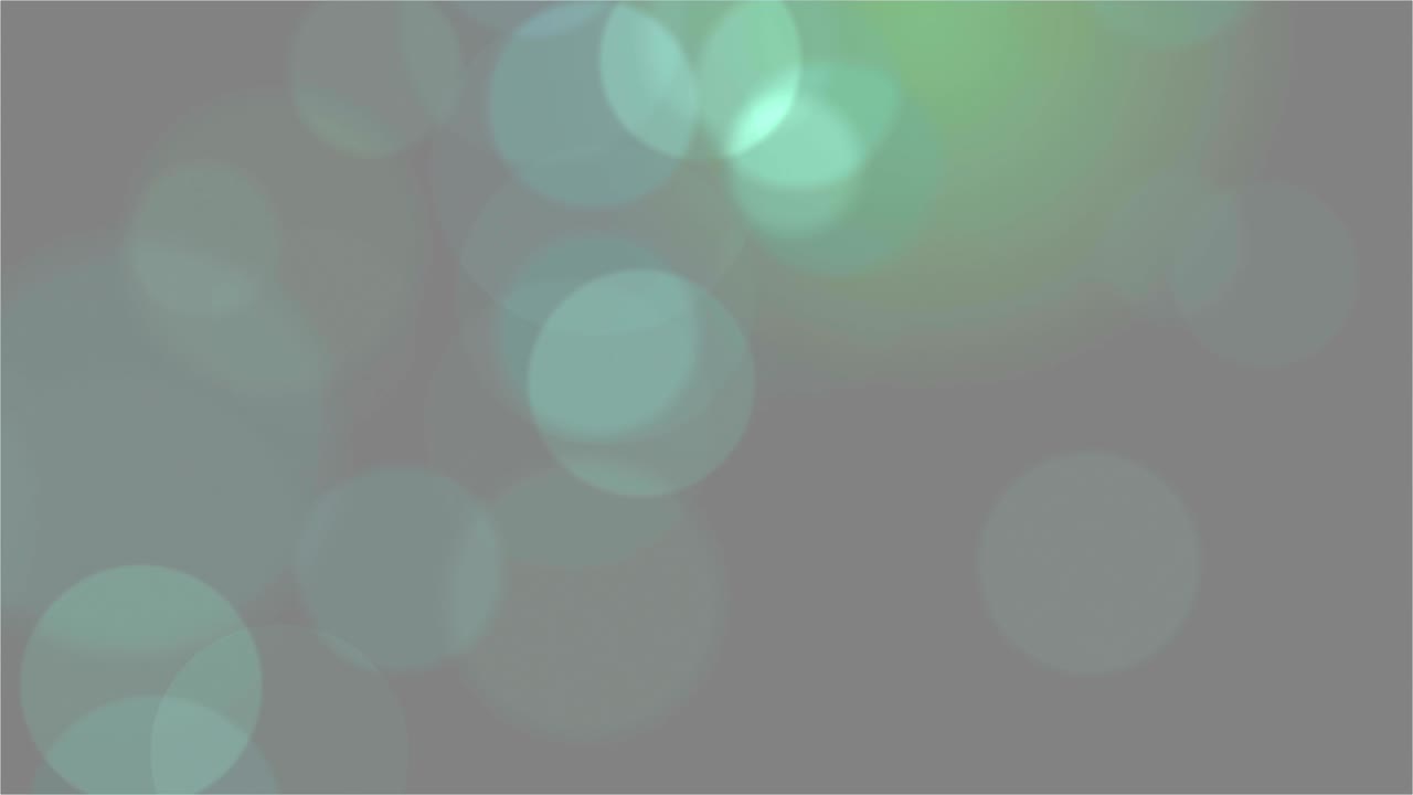 Green abstract background with bokeh. Loop animations. With a central location for the text.