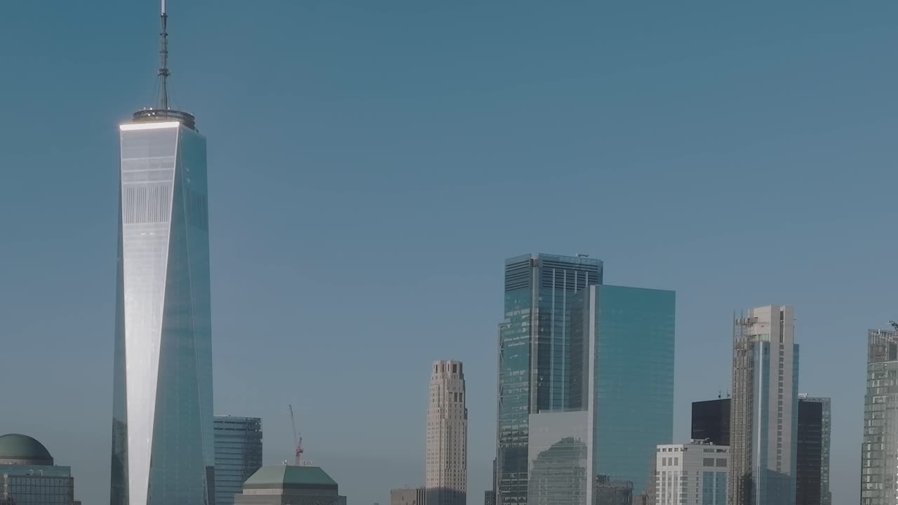 Paisagem urbana com arranha-céus e arquitetura moderna