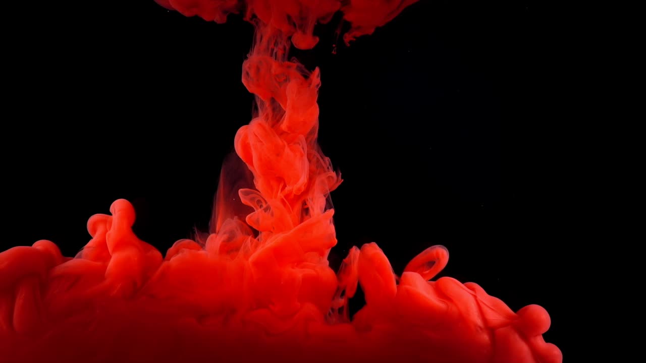 Paints. Abstract forms. Shooting on a black background