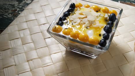 Yogurt-with-blueberries-and-golden-berries-in-bowl-4k