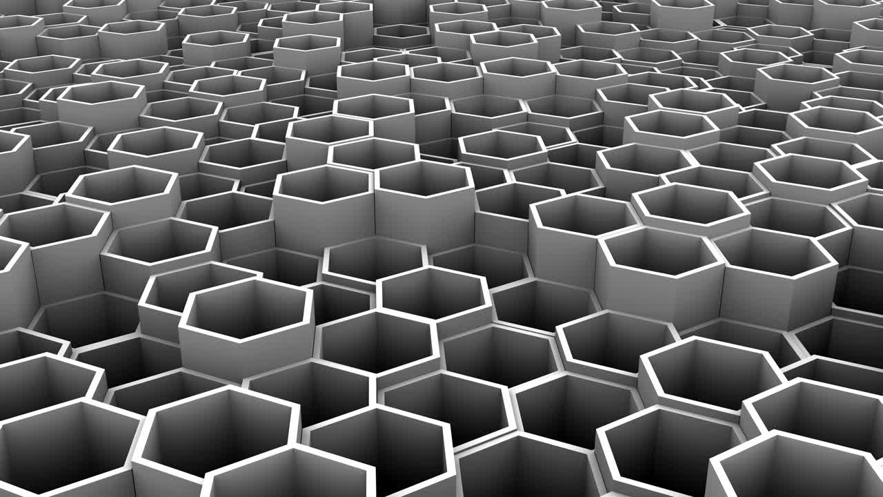 el fondo de los hexágonos