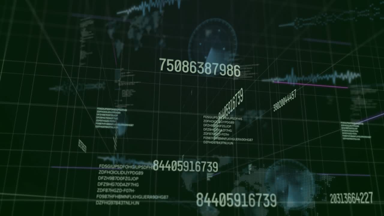 På et opstartsnetværk vises tal og globusikoner, mens et magenta trådkors guider visualiseringen.