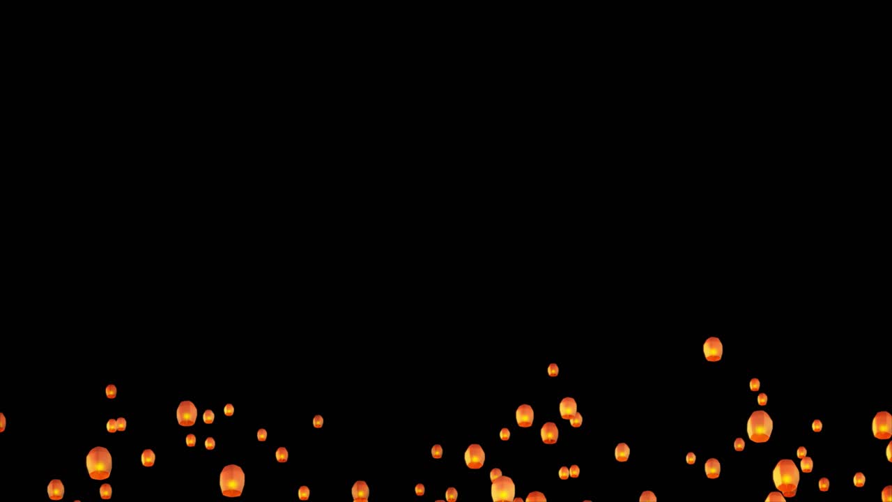 Flying sky lanterns seamless pattern chinese new year 2023 greetings background glowing stars with