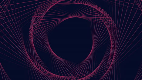 círculo con líneas circulares conectadas arte abstracto