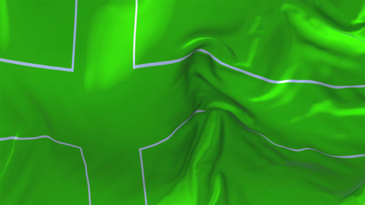 127 bandera de ladonia ondeando en el viento animación en cámara lenta 4k textura de tela realista bandera suave