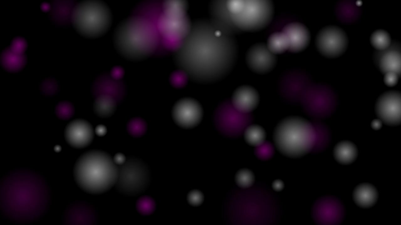 Abstract Motion Background with Floating Purple and White Bokeh Circles