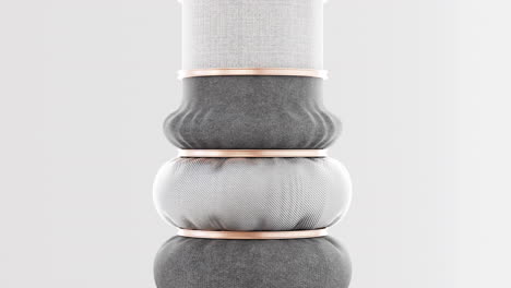 satisfying video loop with fabric texture