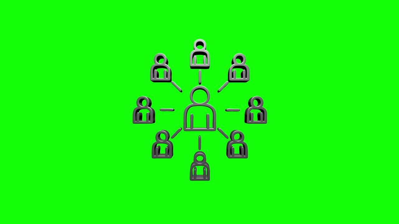 Social media icon design. Outline web icon. Motion graphics.