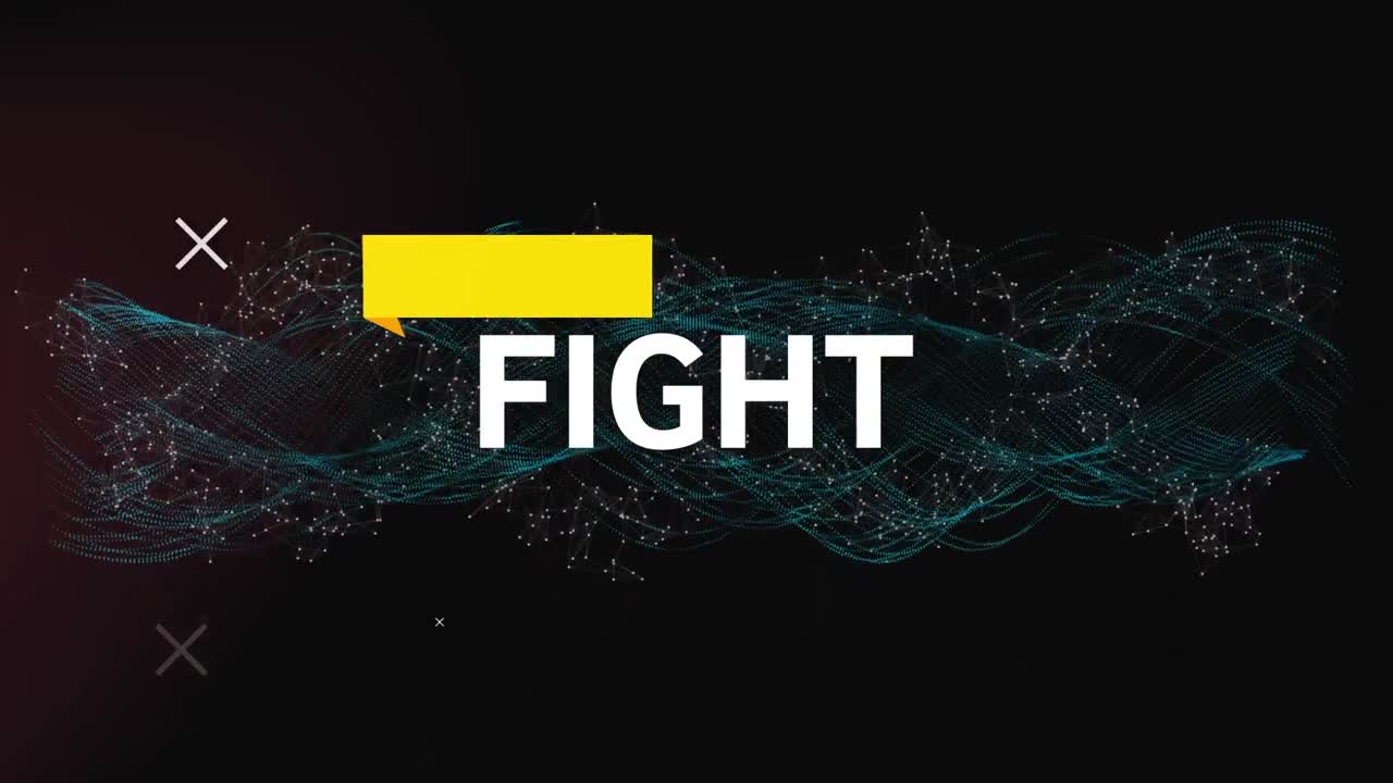 마커와 dna 줄에 대한 싸움 텍스트의 애니메이션