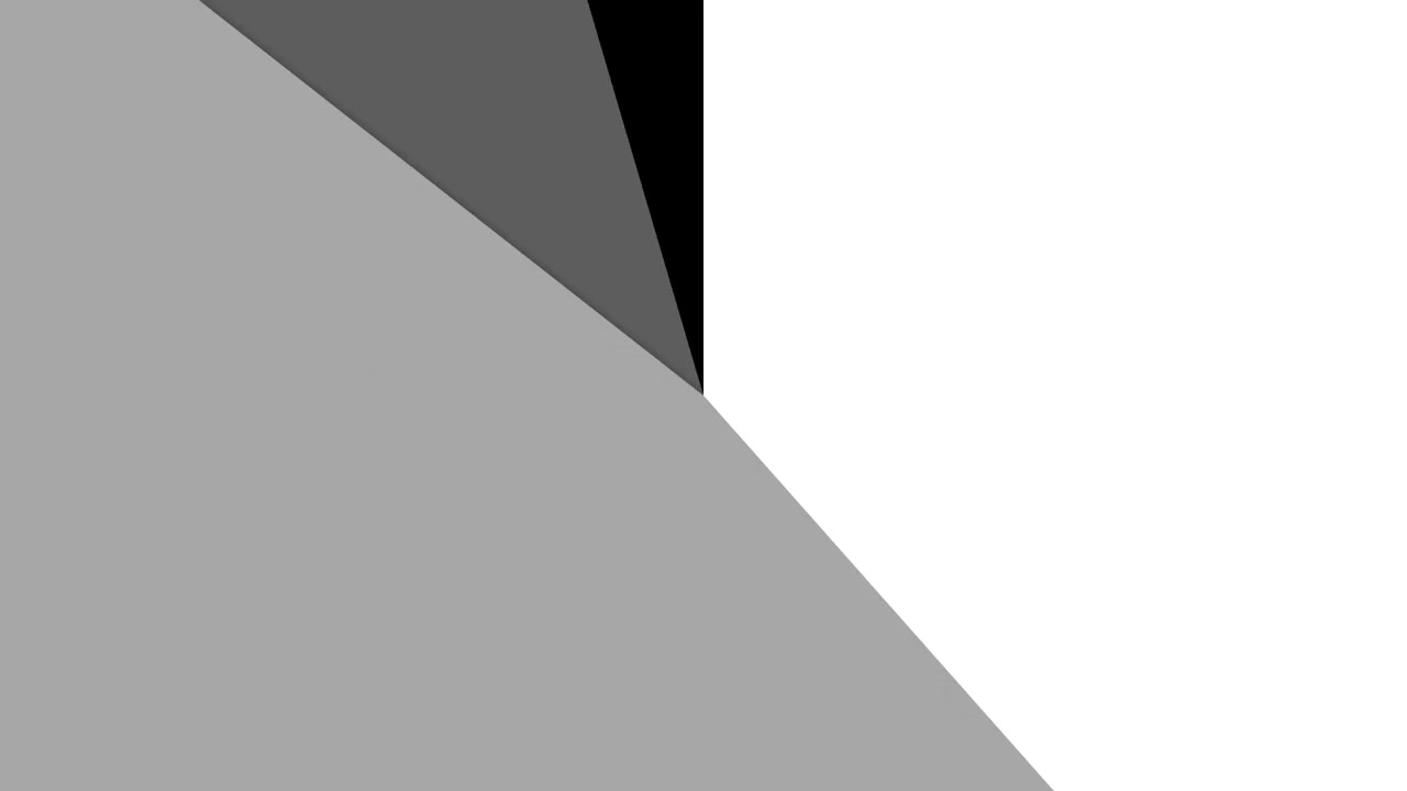 Transición geométrica abstracta con formas grises y blancas cambiantes