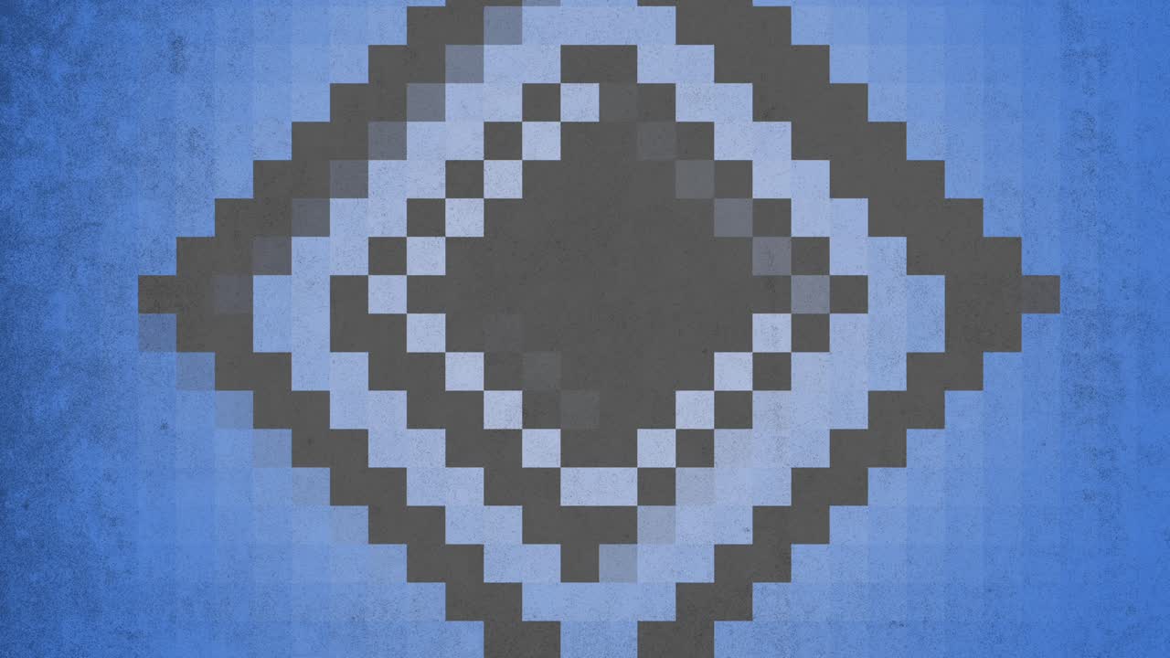 A simple yet elegant design featuring a blue and black diamond pattern against a neutral gray backdrop, creating a classic and stylish visual impact