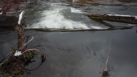 time lapse tilt of flowing water stream credit river caledon lake ontario canada conservation environment travel tourism recreation north america