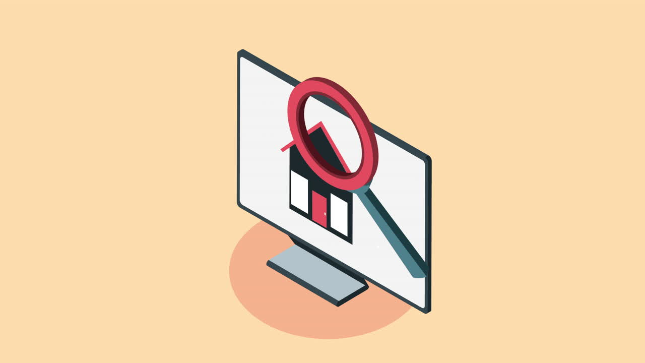 온라인에서 집을 찾는 것