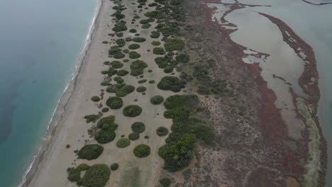 perspectivas del peloponeso: vista desde un avión no tripulado