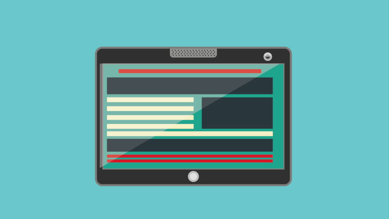 ilustración del dispositivo de tableta