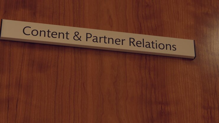 Video of a sign at a door