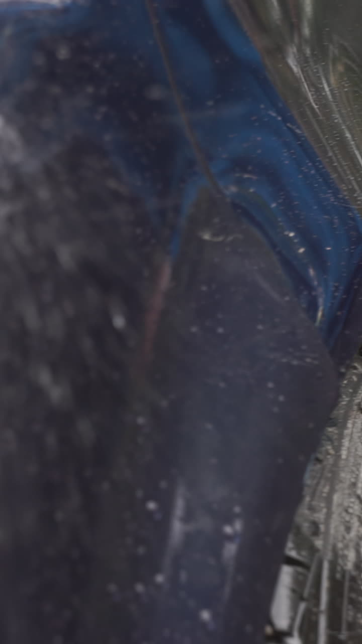 진행 중인 자동차 세탁