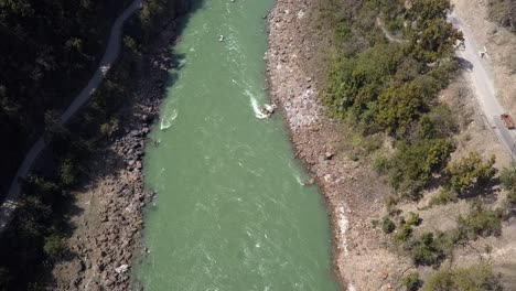 Antenne:-Ganga-Fluss-In-Rishikesh,-Indien