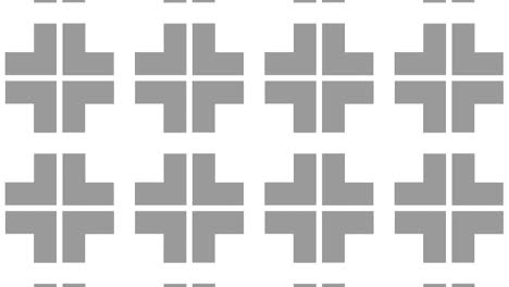 graphic pattern in black and white with stroboscopic and hypnotic effect, while increasing in size and then reducing it.
