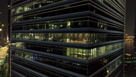 modern office building at night