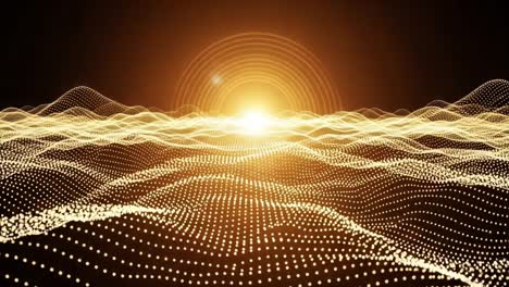 A Stunning Visual Journey Through Digital Landscapes: Evolving Horizons of Light and Depth in a Mesmerizing 3D Wave Simulation