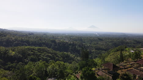 Lush-Green-Forest-Surrounded-The-Small-Rice-Terraces-At-Northern-Bali,-Indonesia