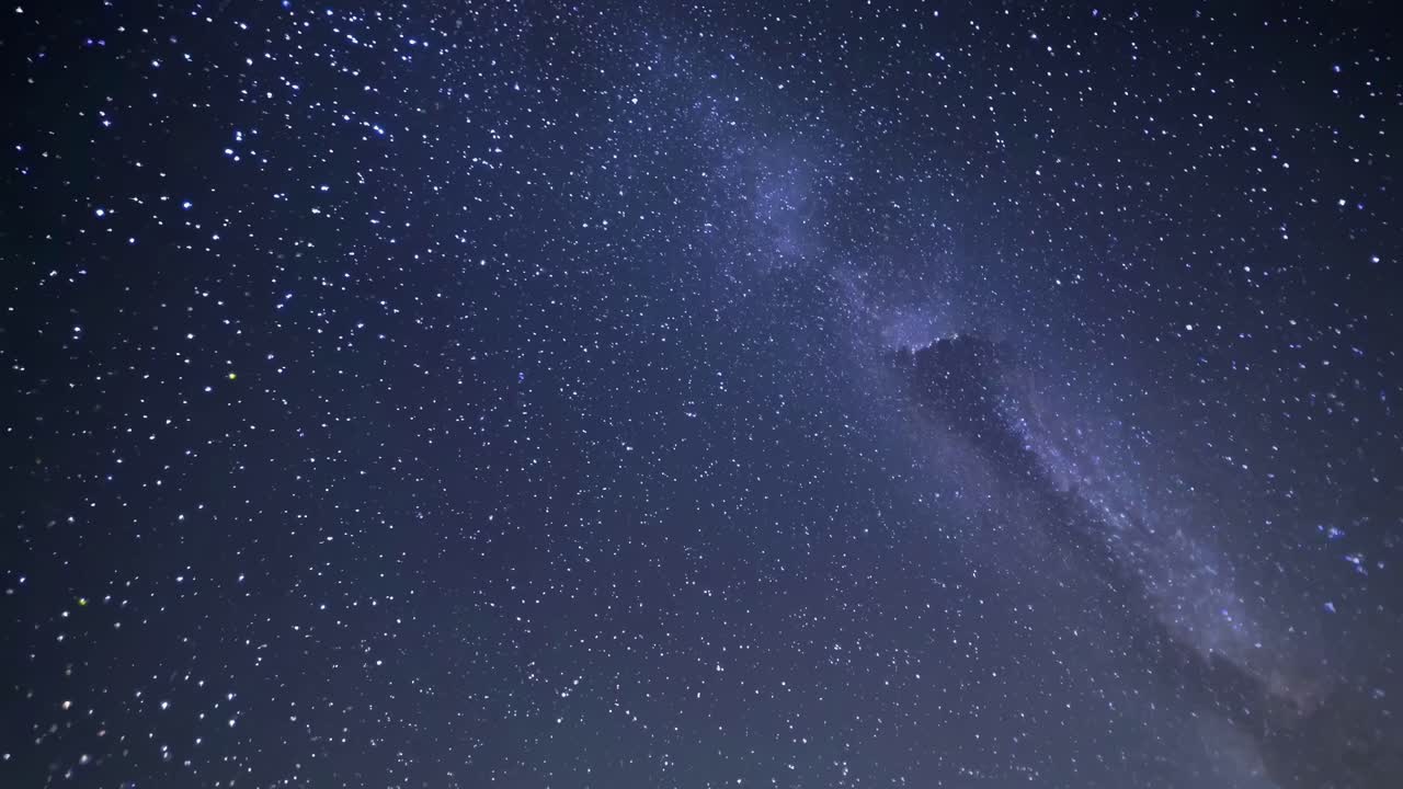 A mesmerizing night sky with a shooting star captured from a low-angle