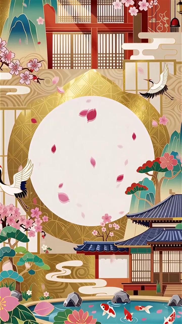 Sfondo Animato Cultura Giapponese 4K