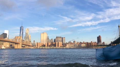 pan timelapse of manhattan skyline