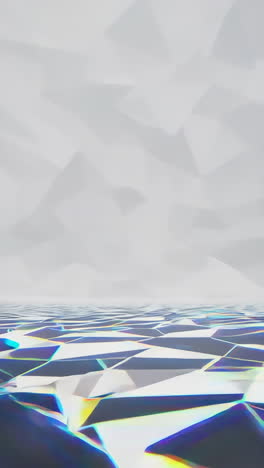abstract geometric background with iridescent reflections