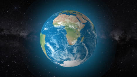 fondo de video cinematográfico muestra un globo terrestre realista girando, haciendo zoom en el país de namibia | fondo de video realista de la tierra girando y haciendo zoom en el país denamibia en 4k