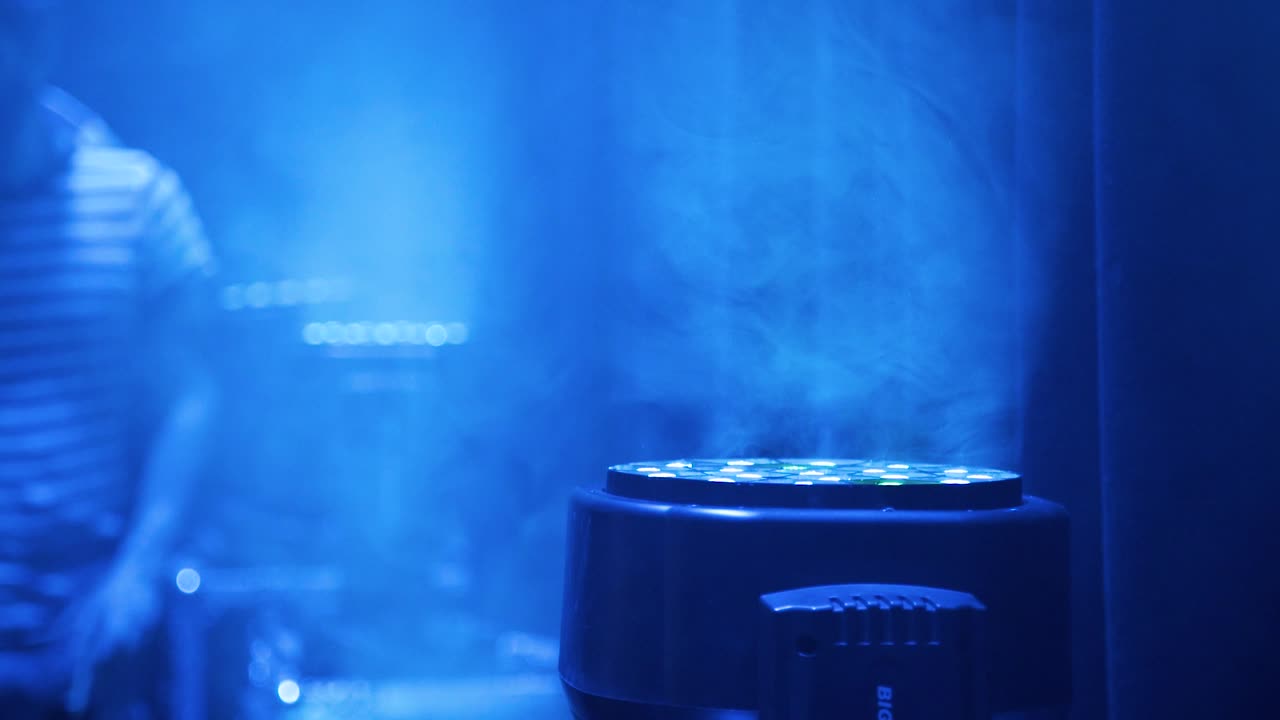 luces de concierto, material de archivo de equipo