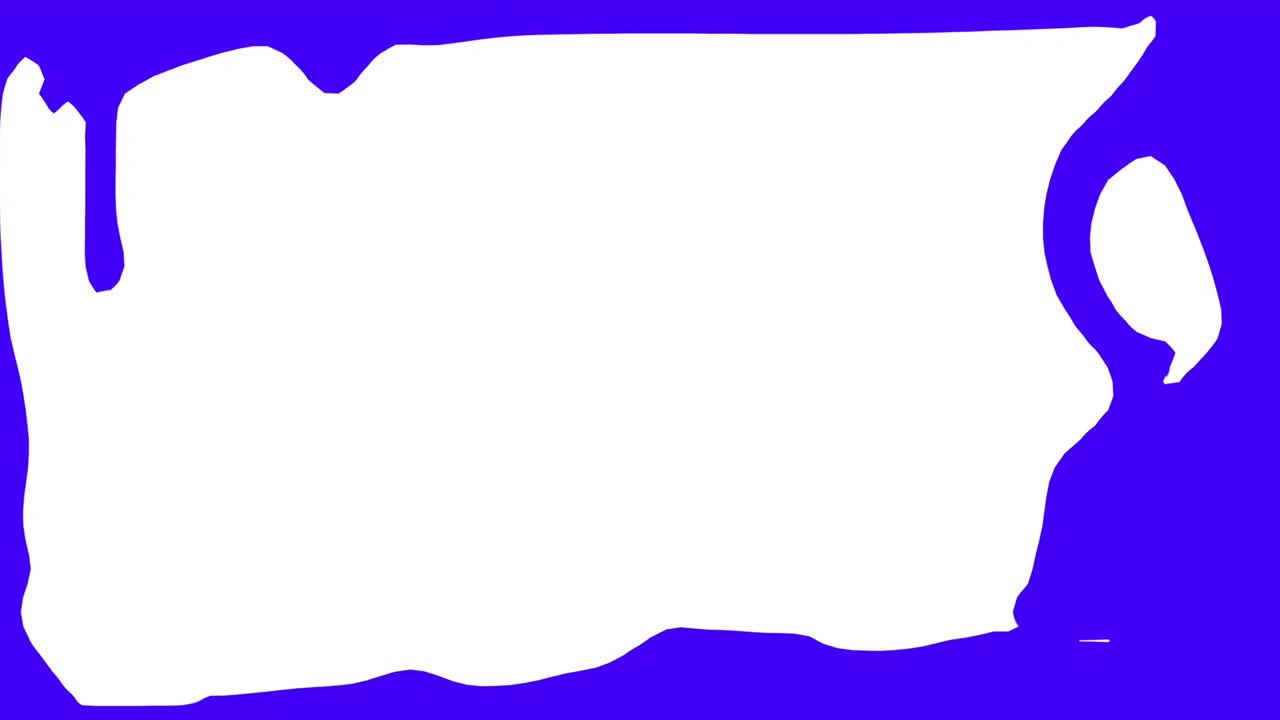 수채화 파스텔 블루 페인트 튄 애니메이션