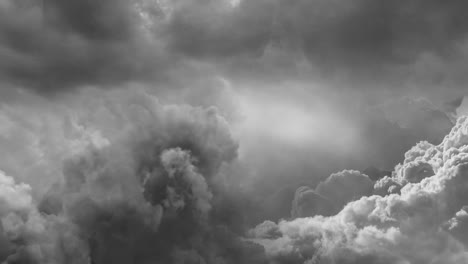 lightning thunderstorm flash in the cumulonimbus cloud
