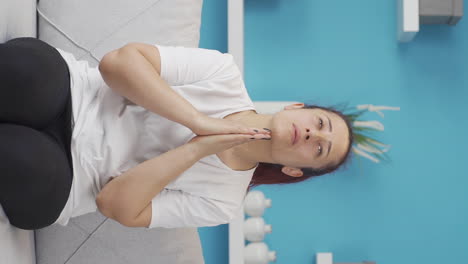 Vertical-video-of-Christian-woman-praying.