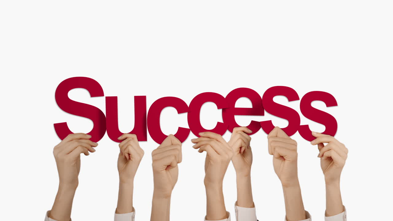성공을 거두는 손