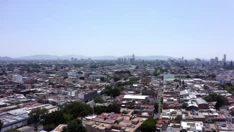 tomada de avión no tripulado de guadalajara, ciudad de jalisco al mediodía