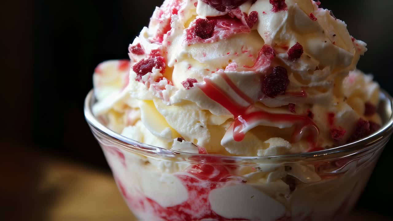 Raspberry Vanilla Ice Cream