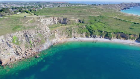 camaret sur mer beach and coast in brittany, france